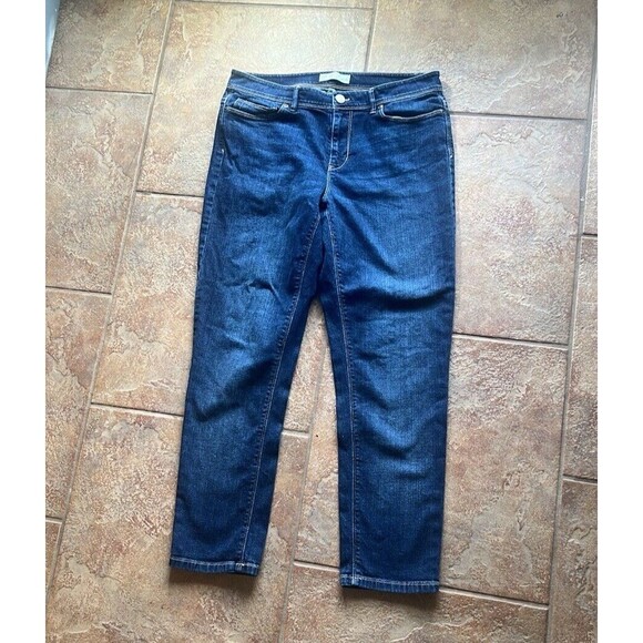 J. Jill Jeans Women's size 8 Denim blue Authentic Fit Slim Jeans #119 - Picture 7 of 8